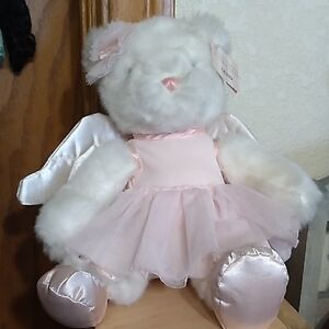 Victoria's Secret White and Pink Angel Bear